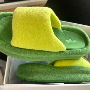 Green and Yellow Women's Sandals